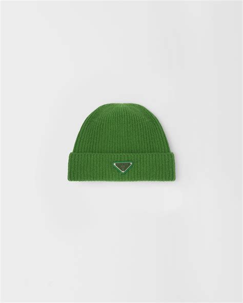 prada beanie green|Prada men's gloves.